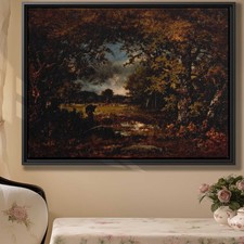 Vintage Oil Painting Canvas Print Wall Art Decor Rural Landscape Nature Artwork