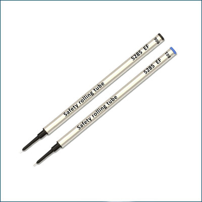 Pack of 2 -  5285 EF Extra Fine Metal Rollerball Refill Black/Blue Ink Fine Tip
