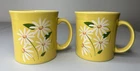Set Of 2 Fiesta Tamarack Exclusive Daisy Java Mug Fiestaware Sunflower Yellow