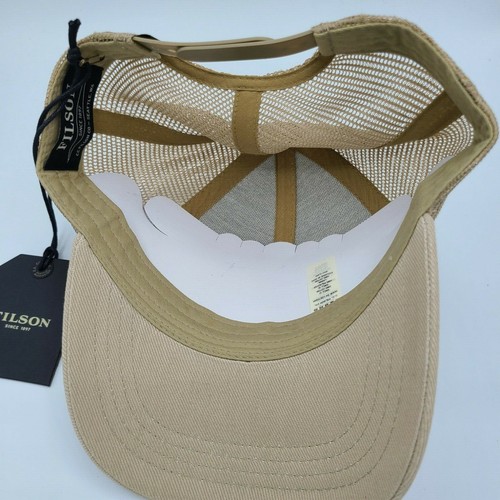 Filson Hat Adjustable Baseball Cap Original Alaskan 1897 Khaki Red Patch Logo - Picture 6 of 7
