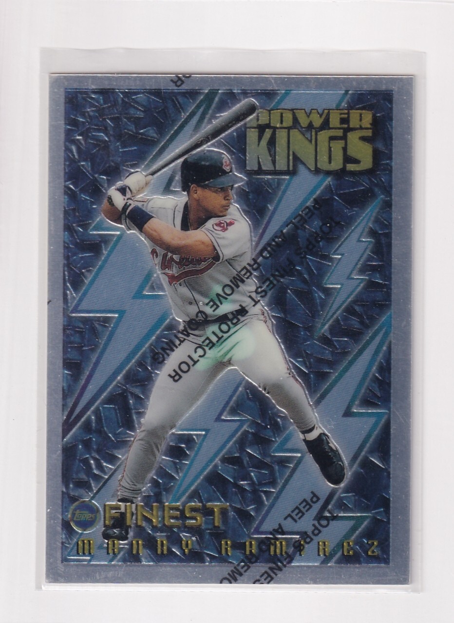 1995 Topps Finest Power Kings # PK5 Manny Ramirez Nice Card