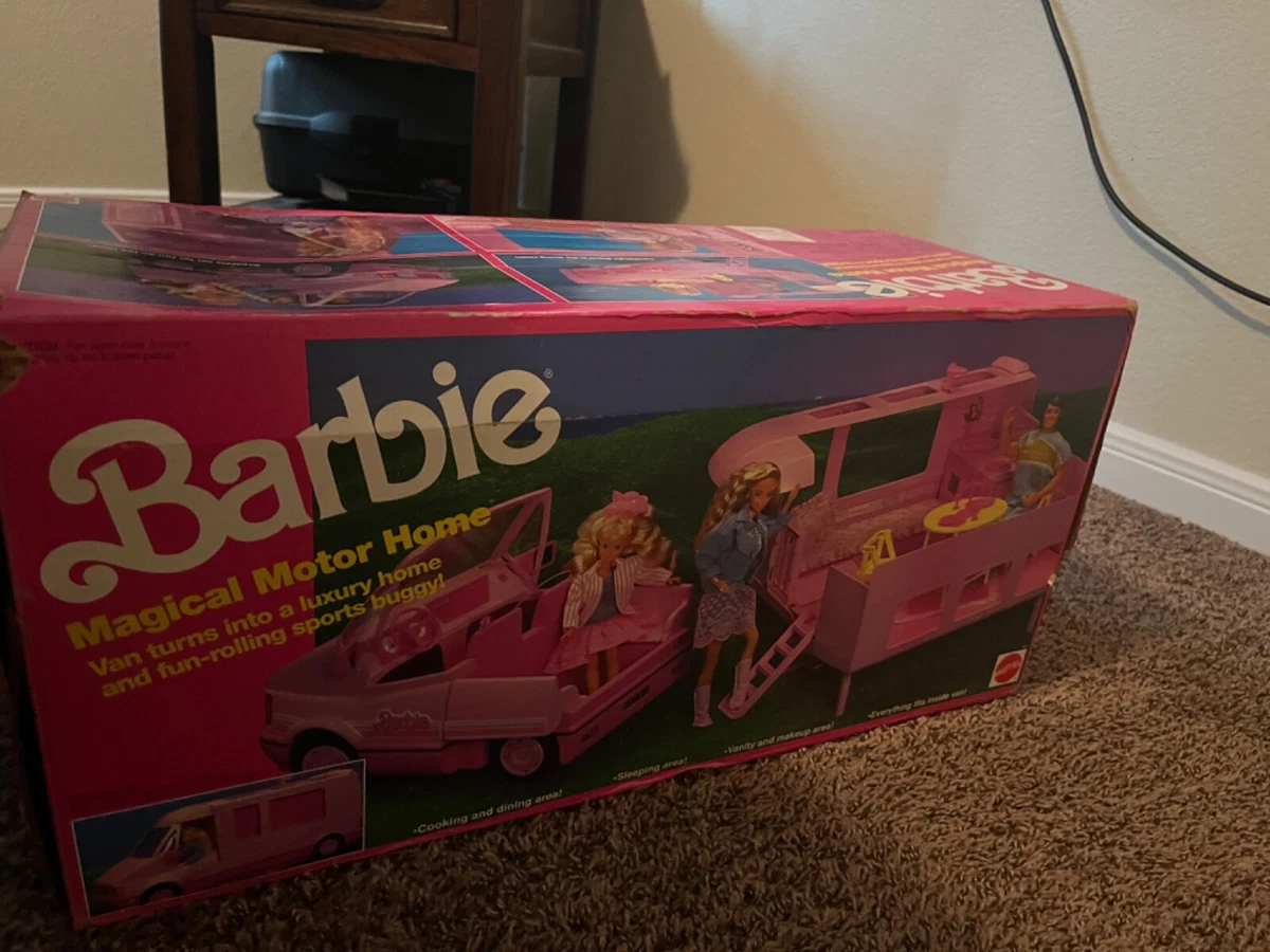 1988 Barbie Magical Motor Home With Box Good Condition