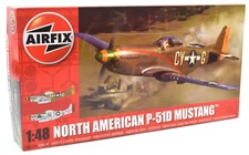 Airfix North American P-51D Mustang 1:48 Scale Plastic Model Plane Kit A05131A
