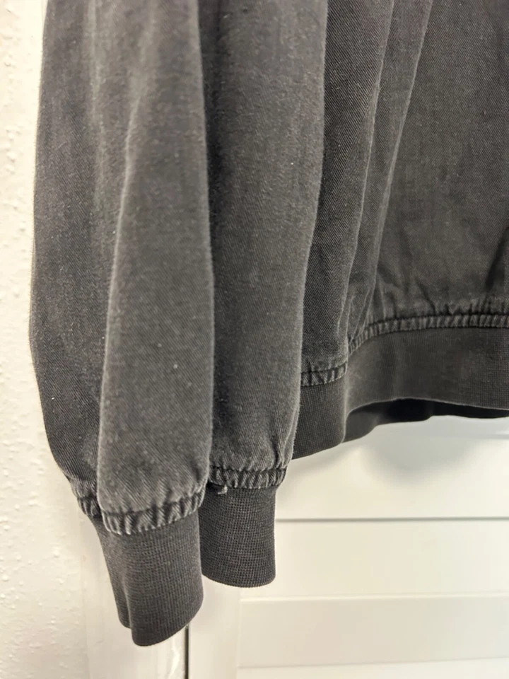 Gotcha vintage 80s 90s black pullover shark logo elastic waist button shirt XL - Image 3 of 4