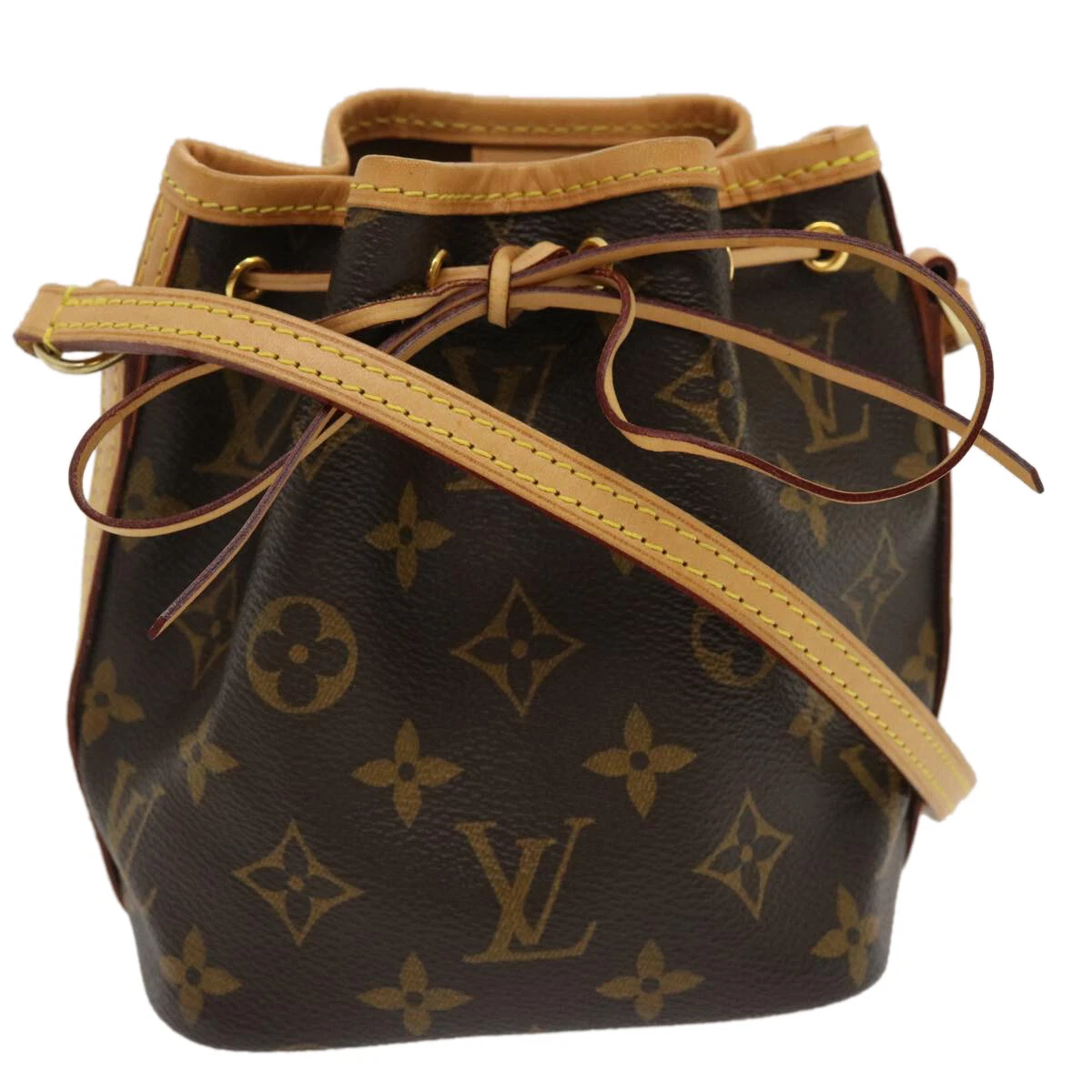 LOUIS VUITTON Louis Vuitton Monogram Nano Noe Brown M41346 Women's Canvas  Shoulder Bag