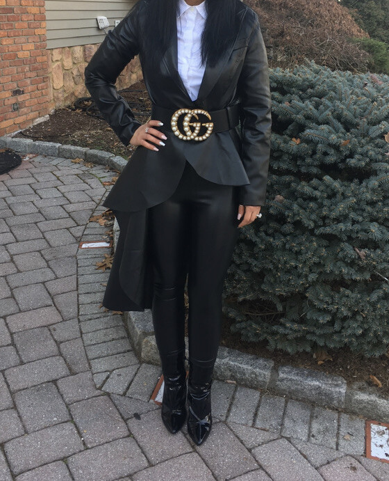 Asymmetrical Hem Womens Blazer Jacket Dress Suit Cocktail Long