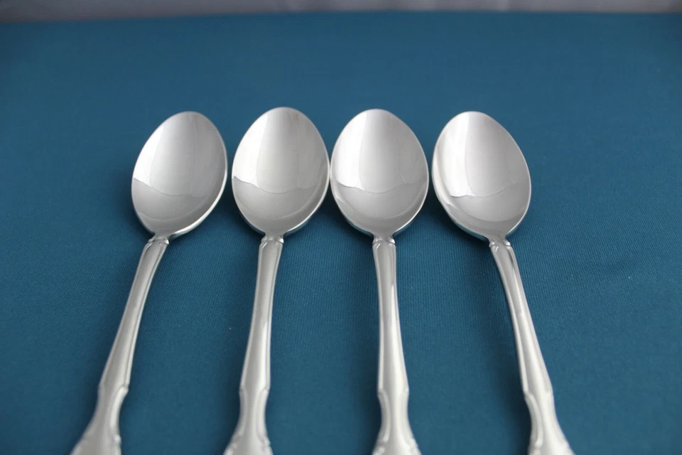 4 cucharaditas Noritake SERENATA 18/8 acero inoxidable Japón 5 7/8" Foto 3 de 4