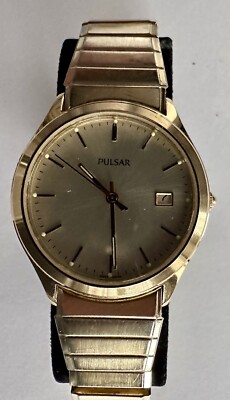 Pulsar V722-X036 Quartz Analog Gold Tone Men's Watch | eBay