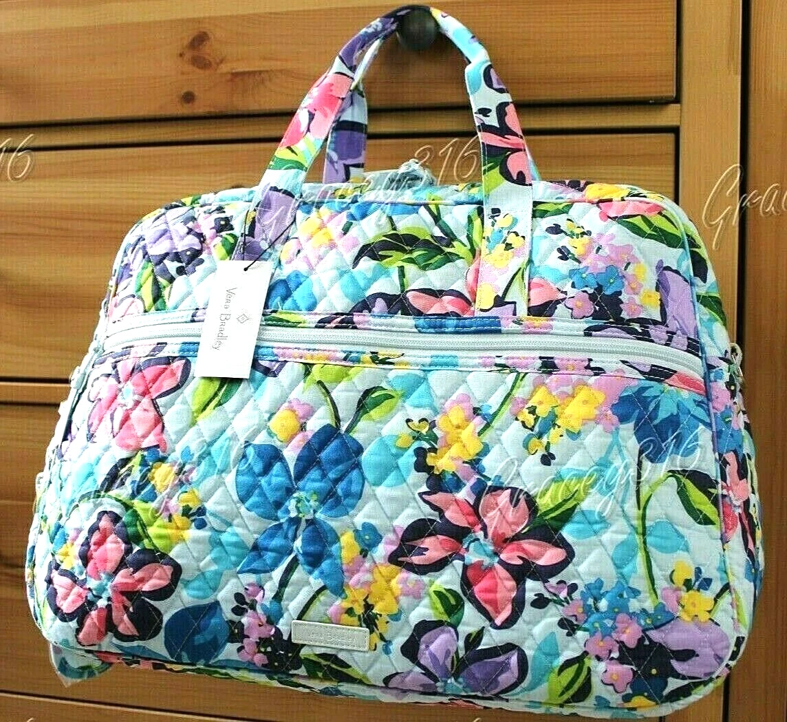 Vera Bradley Medium Traveler Quilted Travel Bag Marian Floral