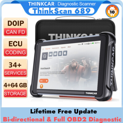 2026 THINKSCAN 689 Auto Full Diagnostic Tool Bi-Directional Scanner Free Update