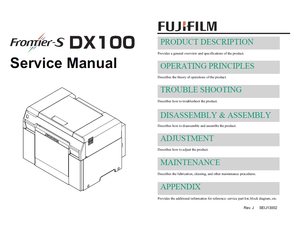 DX100 Service Manual