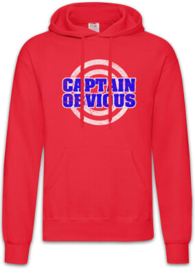 Captain Obvious Hoodie Sweatshirt Fun Geek Nerd Teacher Student Computer Science