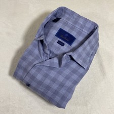 David Donahue Shirt Mens Medium 16 Button Up Fusion Long Sleeve