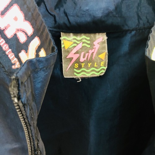 Surf Style Interplanetary Body Gear Vintage Windbreaker Jacket OSFA Dark Blue - Picture 4 of 7