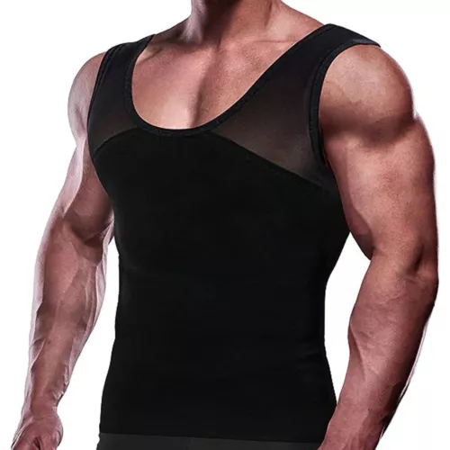 Corsetto superiore uomo miglior dimagrante body shaper trimmer controllo pancia serbatoio cintura maschio - Foto 20 di 31