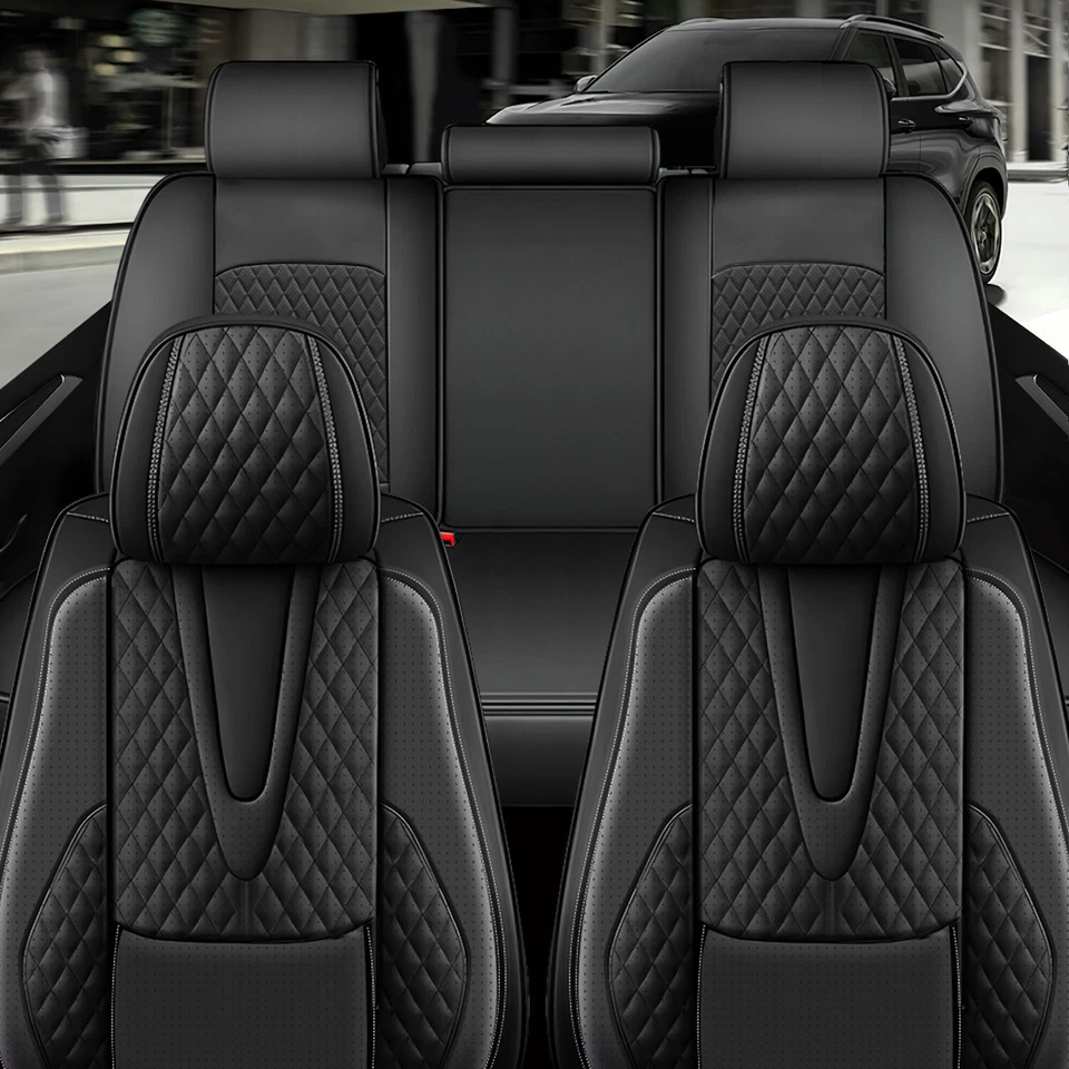 Custom For Chevrolet Silverado 1500 GMC 2500HD 3500HD Deluxe Leather Seat Covers Foto 4 de 4