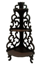 Mahogany Bow-Front Corner Display Cabinet with Astragal Glazed Door — listing 3