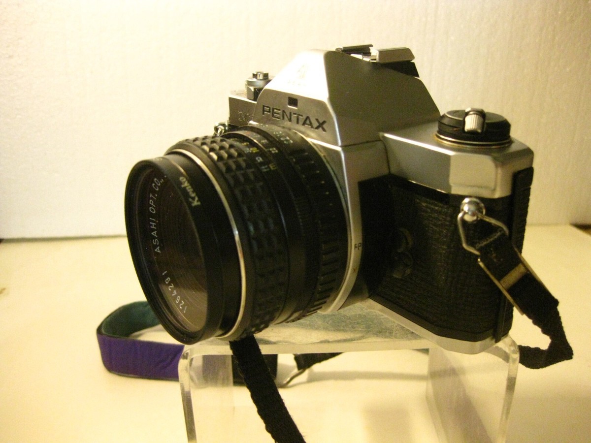 Pentax MX Manual Focus Camera Black + Optional 52mm Lens with