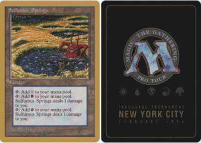 Sulfurous Springs - George Baxter - 1996 ~ Near Mint Pro Tour C MTG Magic Ultima