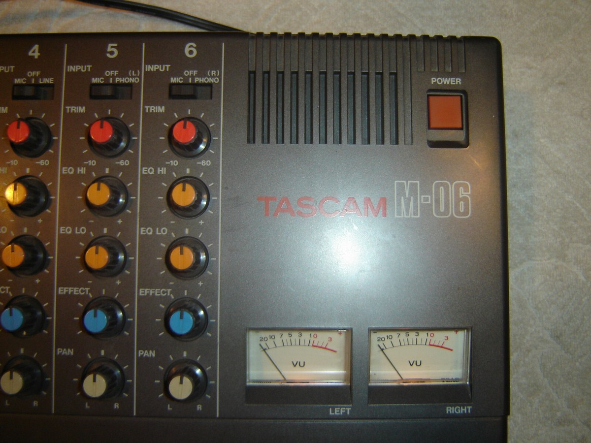 TASCAM M-06 DJミキサー Tascam M-06 6 Channel Stereo Analog Mixer Vintage | eBay