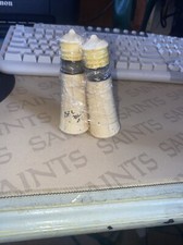 Lighthouse Salt and Pepper Shakers Vintage Beach House MCM MAINE Kitch Grandma