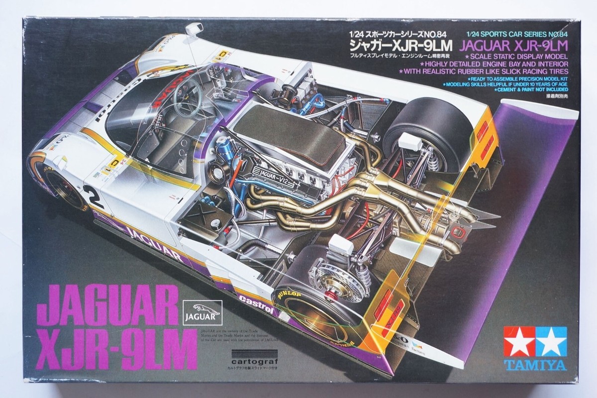 TAMIYA 1/24 Jaguar XJR-9LM with Cartograf #24084 scale model kit