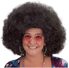 6pk of Afro Wigs Novelty Costume Black Wig Wigs Great for Halloween Total of 6