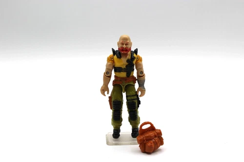 Gi Joe TAURUS 1987 v1 Action Figure with Backpack Vintage Hasbro