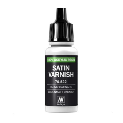 Vallejo Acrylic Satin Varnish Miniatures Paint 17ml VAL70522