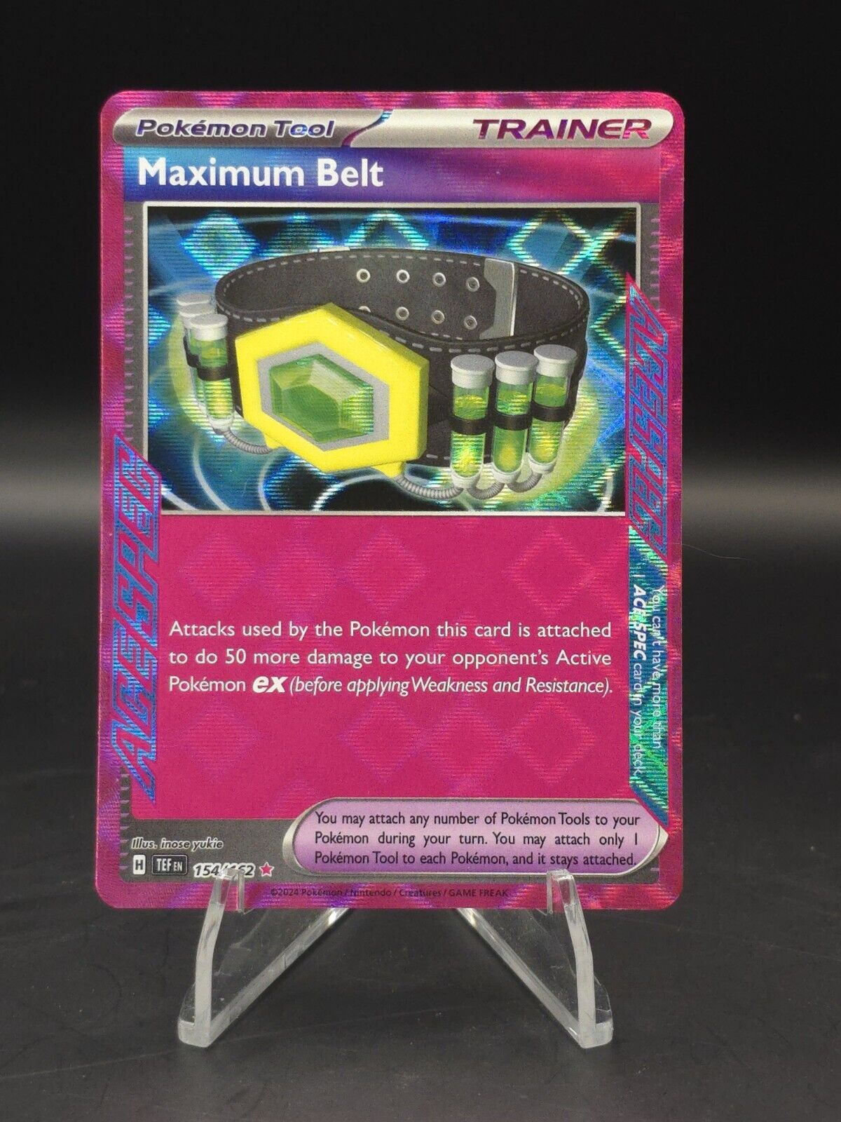 Maximum Belt - Pokemon Temporal Forces - ACE Spec Rare - NM - 154/162