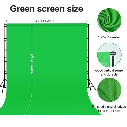 Green Screen Backdrop for Photography & Video – Studio Background Cloth - Picture 4 of 6