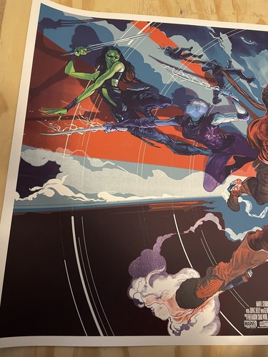 Marvel Guardians of the Galaxy von Rich Kelly Farbe Regular seltener Kunstdruck - Bild 2 von 4
