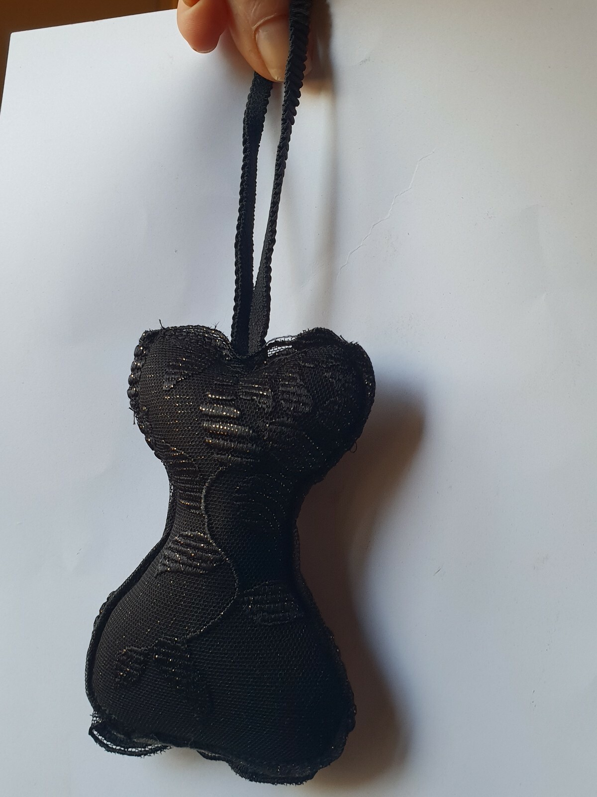 Sachet de lavande haut de gamme Corset pièce unique en lin et dentelle