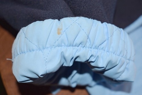Athletic Works Jacket Women XL 16/18 Coat Blue Quilted Reversible Fleece - Picture 9 of 10