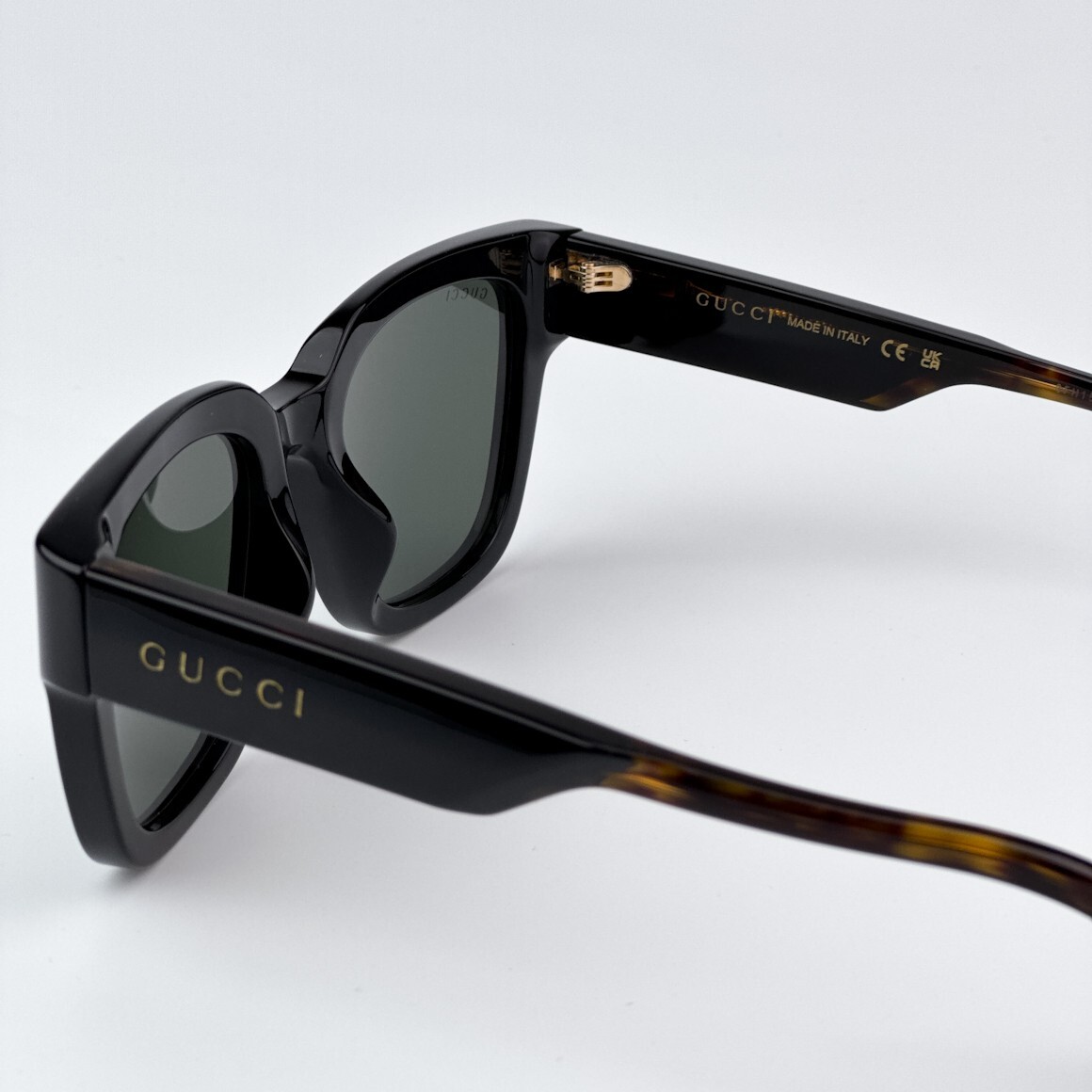 GUCCI サングラス GG1670SK-001 BLACK/GRAY ユニセックス Gucci Sunglasses GG1670SK 001 Shiny Shiny Black - eye-oo.com