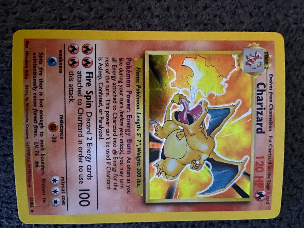 Pokémon Charizard stage 2 collector's card | eBay