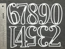 Numbers metal die Set large 10cm Letters Age Hanging Craft Card Making 