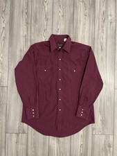Vintage Plains Western Wear Pearl Snap Shirt Large