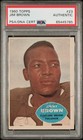 1960 Topps Jim Brown #23 Autograph Card PSA DNA AUTO