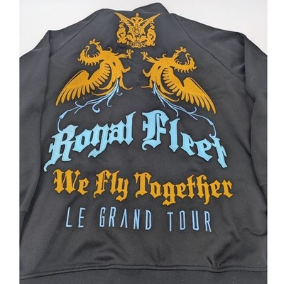 Eight 8732 Royal Fleet Track Jacket Mens 3XL We Fly Together Le Grand Tour Black
