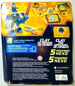 LEGO Nexo Knights: 70362 Battle Suit Clay & 5004388 Intro Pack w/ Crust Smasher