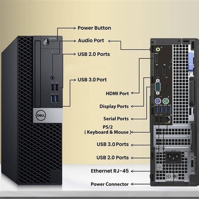 Dell 5040 Desktop PC i5-6th 16GB RAM 256GB SSD 24