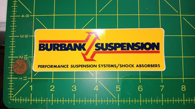 VINTAGE BURBANK STICKER DECAL OLD STOCK ORIGINAL