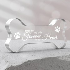Crystal Glass Dog Memorial Gifts for Loss of Dog, Pet Memorial Gift for Dogs,...