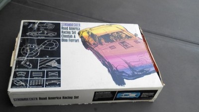Strombecker 1966 Road America Racing Set Cheetah and Dino Ferrari 1/32 No Cars