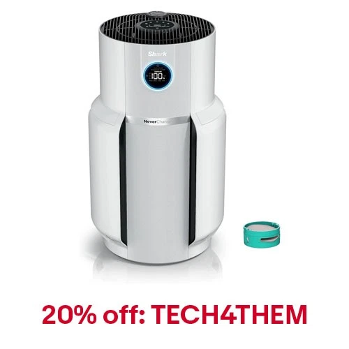 Purificador de aire Shark R-HP302 NeverChange MAX, blanco - certificado