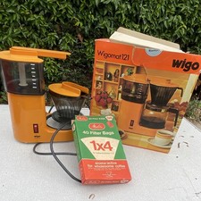 Wigo Wigomat 121 Filter Coffee Machine Orange/Black 1.25L 10 Cup + Filters