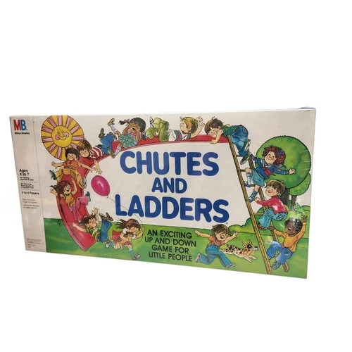 Chutes and Ladders Milton Bradley Board Game 1979 Vintage New Old Stock Sealed**