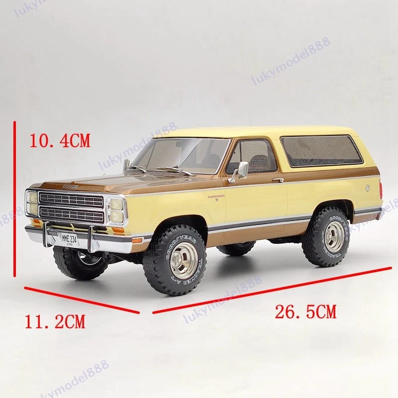 BOS 1:18 Dg Ramcharge 1979 Brown BOS234 Resin Model Car Limited Collection Used - Image 4 of 4