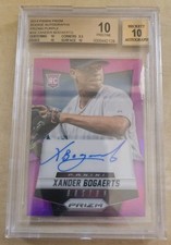 2014 Panini Prizm Xander Bogaerts Purple Prizm Rookie Auto /99 #XB - BGS 10
